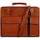 Time Resistance Leather Briefcase Classy Leather Bag for Men Business Briefcase Vintage Bag made in Italy