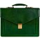 Time Resistance Leather Briefcase for Men Business Laptop Bag Italian Handmade Leather Bag Attache Gift Box Included Green