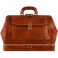 Time Resistance Leather Medical Doctor Bag Vintage Style Medium Satchel Cognac Brown
