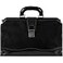 Time Resistance Leather Doctor Briefcase Italian Handmade Medical Bag Vintage Style Briefcase for Men and Women Top Handle Gladstone Bag Black