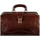 Time Resistance Leather Doctor Briefcase Italian Handmade Medical Bag Vintage Style Briefcase for Men and Women Top Handle Gladstone Bag Brown