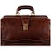 Time Resistance Leather Doctor Briefcase Italian Handmade Medical Bag Vintage Style Briefcase for Men and Women Top Handle Gladstone Bag Brown
