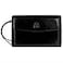 Time Resistance Leather Clutch for Men Organizer Wrist Bag Briefcase Handmade in Italy Black Gift Box Included