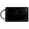 Time Resistance Leather Clutch for Men Organizer Wrist Bag Briefcase Handmade in Italy Black Gift Box Included