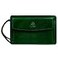 Time Resistance Leather Clutch for Men Organizer Wrist Bag Briefcase Handmade in Italy Green Gift Box Included