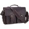 POLARE ORIGINAL Polare 17 Mens Full Grain Leather Laptop Briefcase Business Messenger Bag Satchel Work Bag For Men