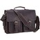 POLARE ORIGINAL Polare 17 Mens Full Grain Leather Laptop Briefcase Business Messenger Bag Satchel Work Bag For Men