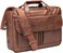 seyfocnia Mens Laptop Bag173 Inch PU Leather Messenger Bag Water Resistant Business Travel Briefcase Work Computer Bag Satchel Bag HusbandBrown