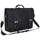 Kenneth Cole REACTION Show Business 16 Colombian Leather Business Laptop Portfolio Messenger Bag Black