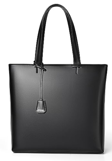 FSD.WG FSDWG Mens Tote BagBusiness Bag Leather BriefcaseElegant LeatherPULarge CapacityBlack