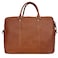 Banuce Premium Italian Full Grain Leather Briefcase for Men Fits 14 Inch Laptop for Business Travel Office Work with Detachable and Adjustable Shoulder Strap Brown