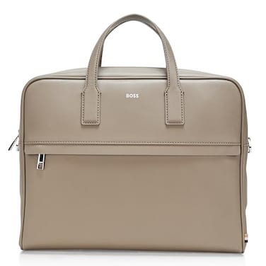 BOSS Zair Bonded Leather Brief Case Garden Moss Green One Size