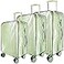 KSSZZCO 3 Pieces Thicken Clear Luggage Cover Protector 20 24 28 PVC Luggage Covers for Suitcase Waterproof Dustproof Antiscratch Travel Suitcase Covers Case for Wheeled Luggage