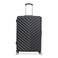 Kenneth Cole REACTION Madison Square Lightweight Hardside Chevron Expandable Spinner Luggage Black 28Inch Checked