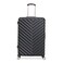 Kenneth Cole REACTION Madison Square Lightweight Hardside Chevron Expandable Spinner Luggage Black 28Inch Checked