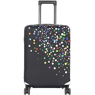HYPER VENTURE Washable Luggage Cover Fashion Suitcase Protector Fits 2730 Inch Luggage Color Dots L