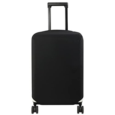 HYPER VENTURE Washable Luggage Cover Fashion Suitcase Protector Fits 2326 Inch Luggage Black M