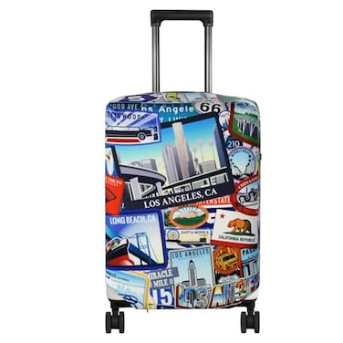 HYPER VENTURE Washable Luggage Cover Fashion Suitcase Protector Fits 2730 Inch Luggage Travel Location L