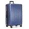 U.S. Traveler US Traveler Boren Expandable Hardside Rugged Travel Luggage with 8 Spinner Wheels Navy CheckedLarge 30Inch
