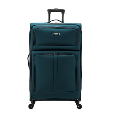 U.S. Traveler US Traveler Anzio Softside Expandable Luggage with Spinner Wheels Teal 30Inch Large