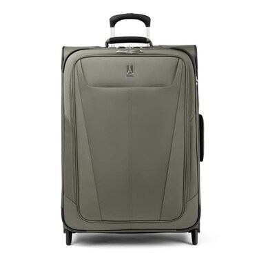 Travelpro Maxlite 5 Softside Expandable Upright 2 Wheel Checked Medium Luggage Lightweight 26Inch Slate Green