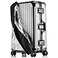 Linpr Transparent PVC Suitcase Cover No Disassembly Required Clear Luggage Cover Waterproof Travel Wrap Luggage Protectors 24 Black