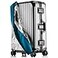 Linpr Transparent PVC Suitcase Cover No Disassembly Required Clear Luggage Cover Waterproof Travel Wrap Luggage Protectors 20 Blue