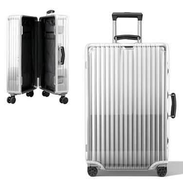 Linpr Transparent PVC Suitcase Cover No Disassembly Required Clear Luggage Cover Waterproof Travel Wrap Luggage Protectors 30 Transparent
