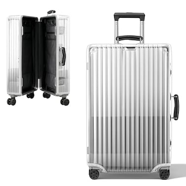 Linpr Transparent PVC Suitcase Cover No Disassembly Required Clear Luggage Cover Waterproof Travel Wrap Luggage Protectors 24 Transparent