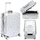Veki Clear Suitcase Cover PVC Protector with Zip Waterproof Transparent Luggage Cover Protective Bag for Plastic Trolley Case Protect Suitcases from Scratch for Travel Accessories 24inch