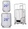 FABULWAY 2PCS Clear PVC Suitcase Covers Protectors Transparent Luggage Cover Waterproof Wheeled Suitcase Dust Cover Dustproof Travel Luggage Sleeve Protector 2028