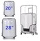 FABULWAY 2PCS Clear PVC Suitcase Covers Protectors Transparent Luggage Cover Waterproof Wheeled Suitcase Dust Cover Dustproof Travel Luggage Sleeve Protector 2028