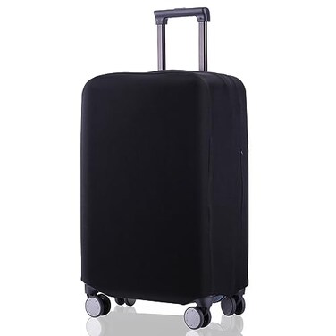 RainVillage Travel Luggage Cover Suitcase Protector ScratchResistant Fit 1931 Inch Not Included Suitcase Black L2627inch