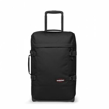 Eastpak Tranverz S 42L Large Wheeled Luggage with Dual Compartments TSA Lock Compression Straps SmoothWheeling System Black