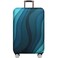 MosaiRudo Thicker Luggage Cover Elastic Suitcase Cover Protector Fits 1832 Inch Suitcase Travel Accessories Green Ripple S