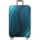 MosaiRudo Thicker Luggage Cover Elastic Suitcase Cover Protector Fits 1832 Inch Suitcase Travel Accessories Green Ripple S