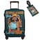 Hepmant Travel Suitcase Protector African American Woman Elastic Protective Washable Luggage Cover With Concealed Zipper Suitable For 1832 InchS for 1821 inch luggage