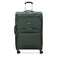 DELSEY PARIS Sky Max 20 Softside Expandable Luggage with Spinner Wheels Green CheckedLarge 28 Inch