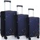 Sanwuta 3 Pcs Luggage Cover Washable Suitcase Protector Cover Anti Scratch Case Fits 1828 Inch Luggage 3 Sizes colorful Dot Style