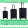 Sanwuta 3 Pcs Luggage Cover Washable Suitcase Protector Cover Anti Scratch Case Fits 1828 Inch Luggage 3 Sizes colorful Dot Style
