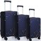 Sanwuta 3 Pcs Luggage Cover Washable Suitcase Protector Cover Anti Scratch Case Fits 1828 Inch Luggage 3 Sizes colorful Dot Style