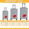Silkfly 3 Pcs Travel Luggage Cover Suitcase Protector Anti Scratch Dirt Washable Suitcase Cover Red Lips Elastic Luggage Sleeve with Zipper Fits 1828 Inches