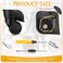 Silkfly 4 Pcs Luggage Wheels Replacement Travel Suitcase Caster Repair Kits with Screw Replacement Left and Right Wheels Mute Bearing Swivel for LuggageBlackLarge