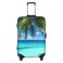FINOWIN Tropical Beach Palm Tree Luggage Cover Washable Elastic Baggage Protector with Zipper Closure for 2224 Inch Wheeled Suitcase