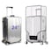 FABULWAY Clear PVC Suitcase Cover Protectors Transparent Luggage Cover Waterproof Wheeled Suitcase Dust Covers Dustproof Travel Luggage Sleeve Protector 24