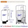 FABULWAY Clear PVC Suitcase Cover Protectors Transparent Luggage Cover Waterproof Wheeled Suitcase Dust Covers Dustproof Travel Luggage Sleeve Protector 24
