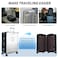 Linpr Transparent PVC Suitcase Cover No Disassembly Required Clear Luggage Cover Waterproof Travel Wrap Luggage Protectors 28 Black