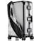 Linpr Transparent PVC Suitcase Cover No Disassembly Required Clear Luggage Cover Waterproof Travel Wrap Luggage Protectors 28 Black