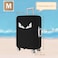 GigabitBest 24 Inch Fabric Suitcase Cover 20242830 Inch Elegant Suitcase Protectors Dustproof and AntiScratch Luggage Cover White Eye