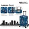 HYPER VENTURE Washable Luggage Cover Fashion Suitcase Protector Fits 1822 Inch Luggage Hawaii Beach S
